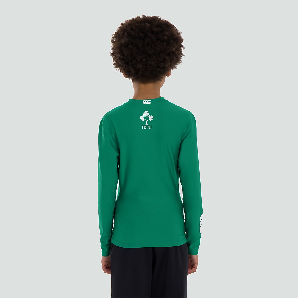 JUNIOR UNISEX IRELAND THERMOREG BASELAYER TOP GREEN
