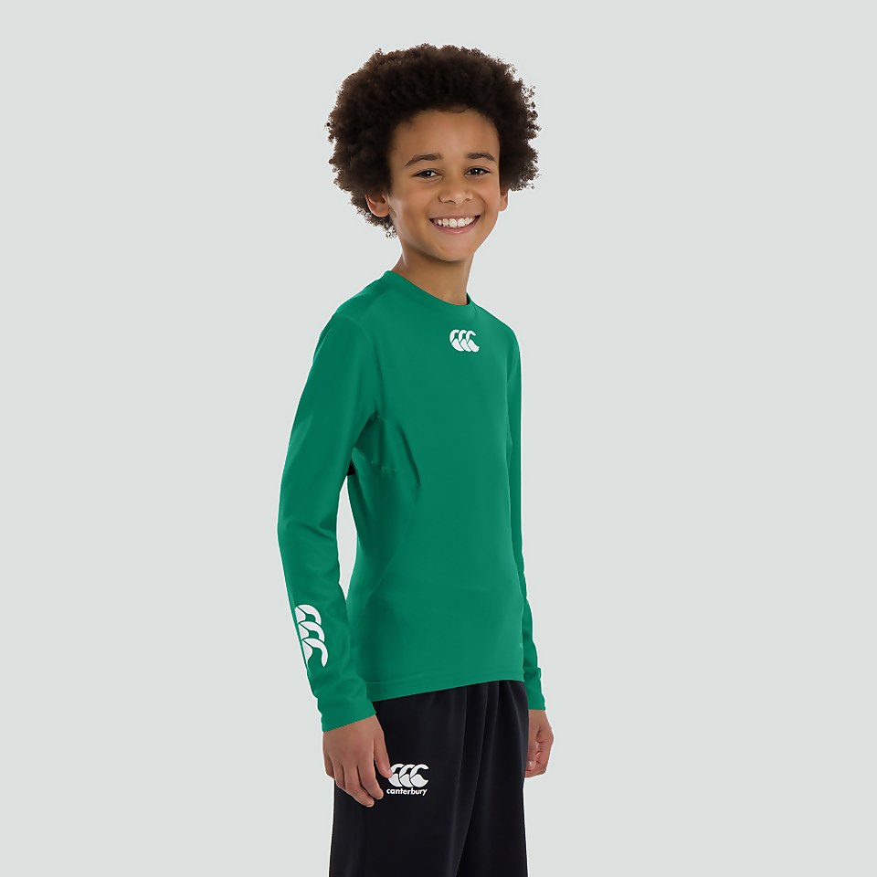 JUNIOR UNISEX IRELAND THERMOREG BASELAYER TOP GREEN