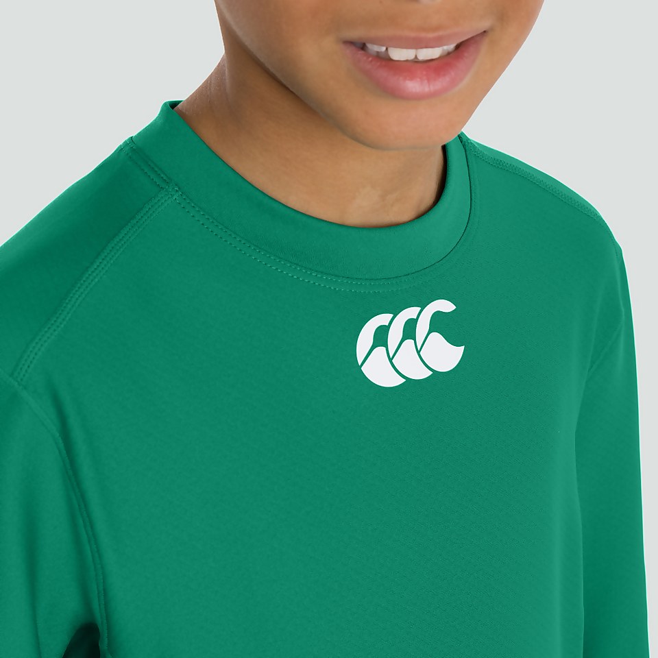 JUNIOR UNISEX IRELAND THERMOREG BASELAYER TOP GREEN