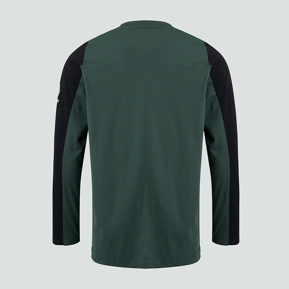 MENS LONG SLEEVED COTTON TEE GREEN