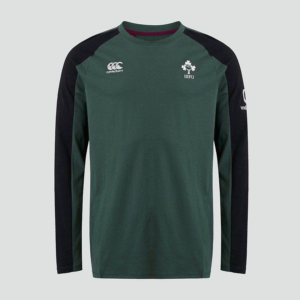 MENS LONG SLEEVED COTTON TEE GREEN