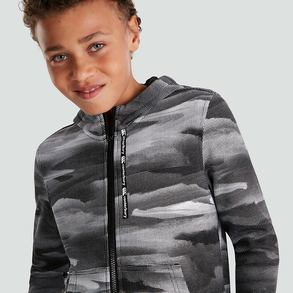 JUNIOR UNISEX FULL ZIP HOODY BLACK