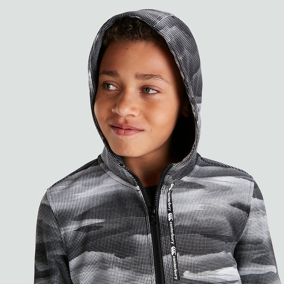 JUNIOR UNISEX FULL ZIP HOODY BLACK