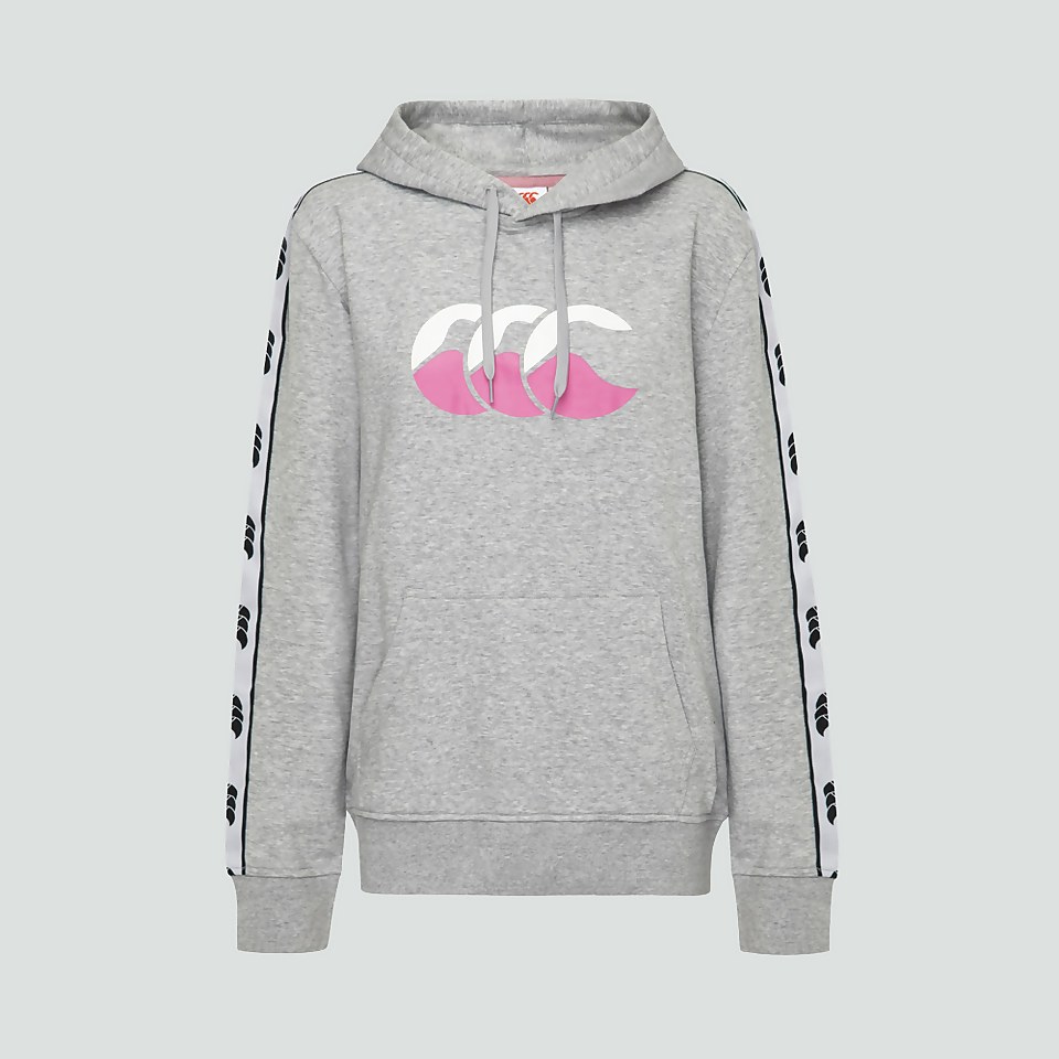 WOMENS STADIUM BRAID HOODY GREY