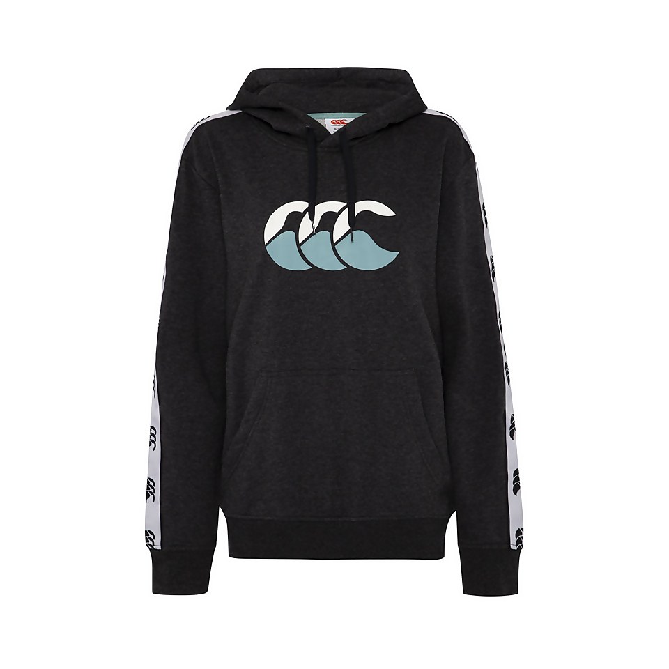 WOMENS STADIUM BRAID HOODY BLACK