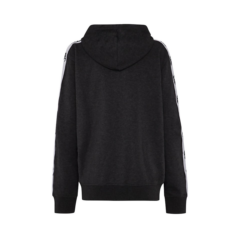 WOMENS STADIUM BRAID HOODY BLACK