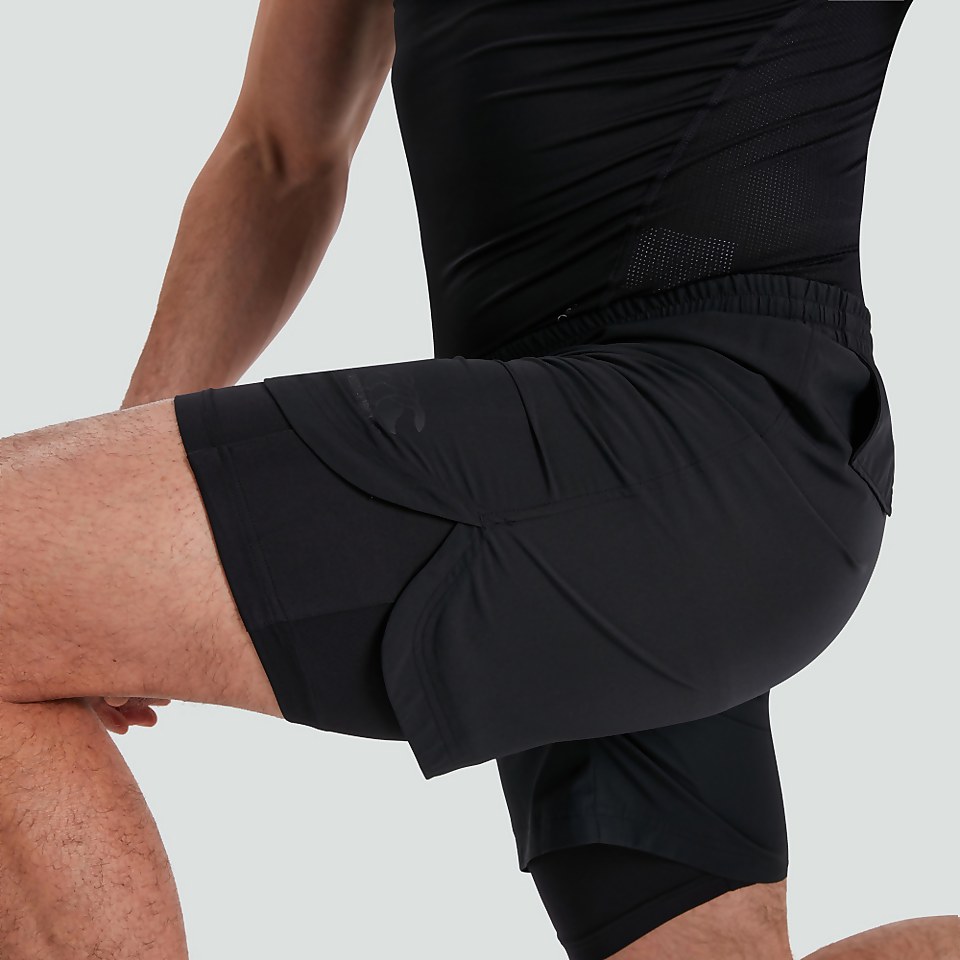 Mens Vapodri Pace 2-In-1 Shorts Blue