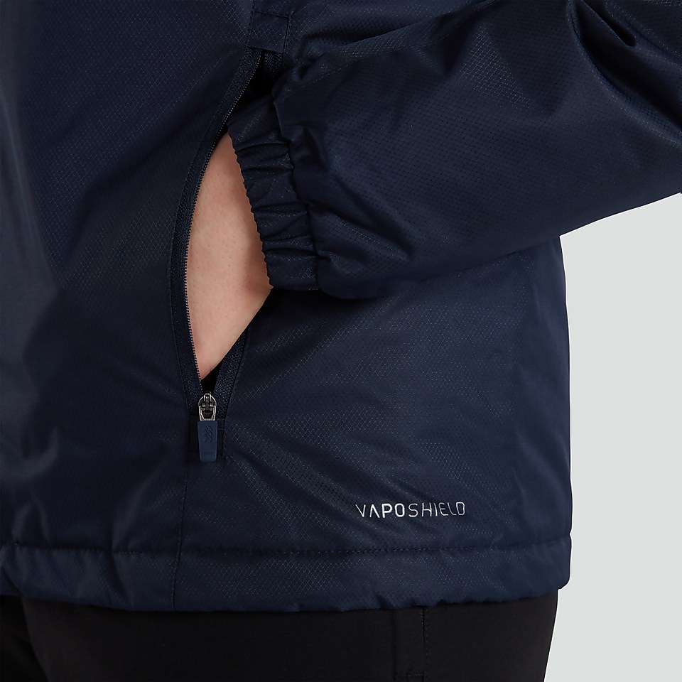 WOMENS CLUB VAPOSHIELD FULL ZIP RAIN JACKET NAVY