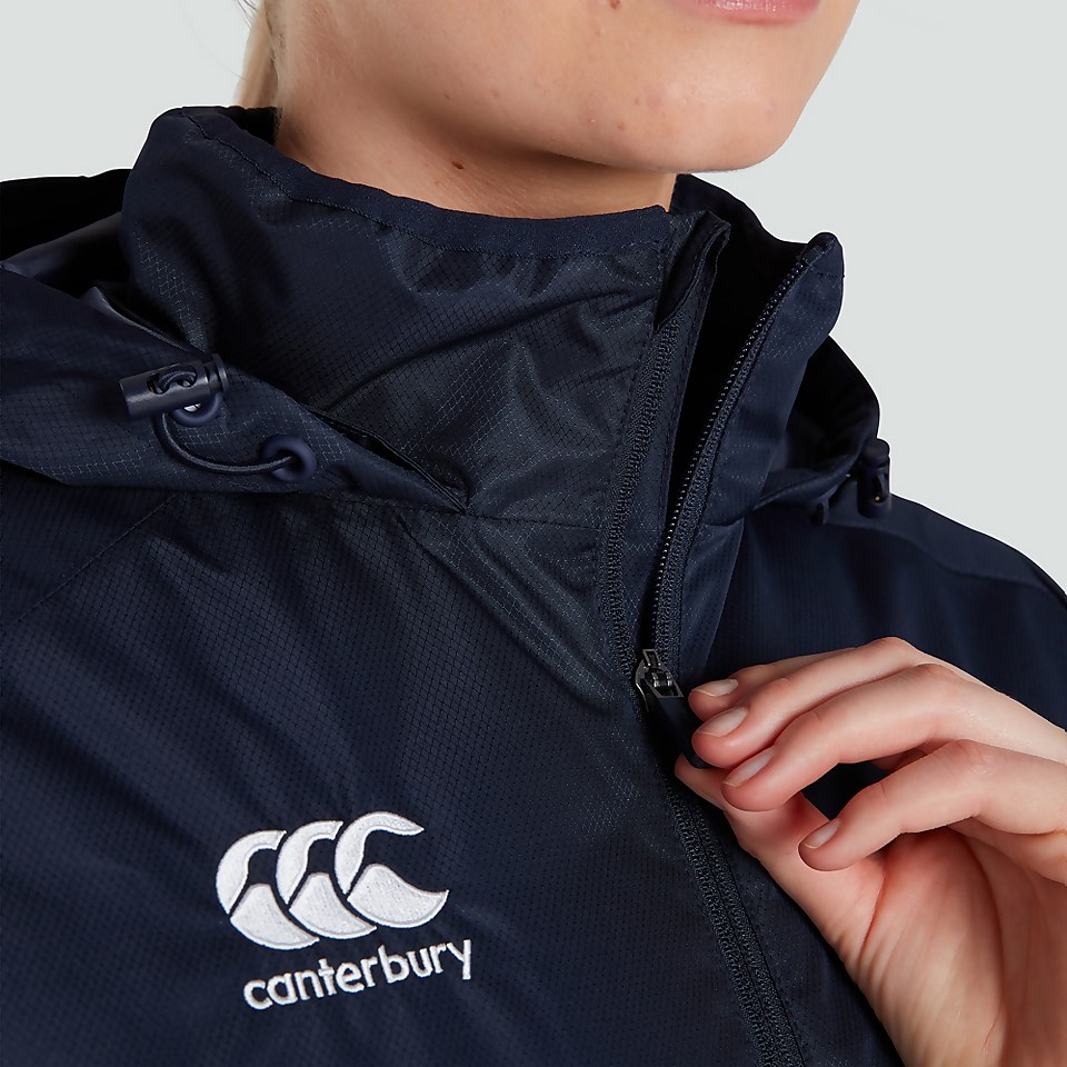 WOMENS CLUB VAPOSHIELD FULL ZIP RAIN JACKET NAVY