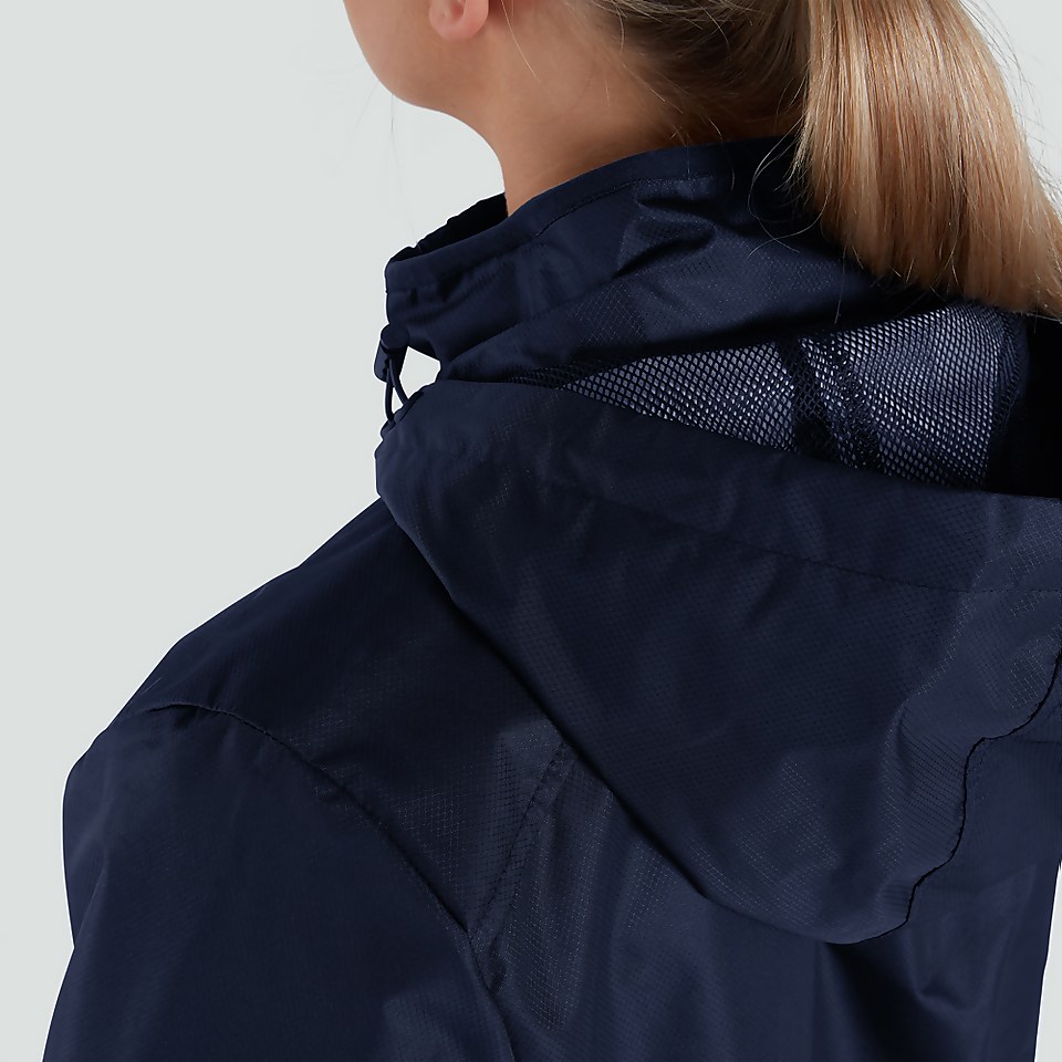WOMENS CLUB VAPOSHIELD FULL ZIP RAIN JACKET NAVY