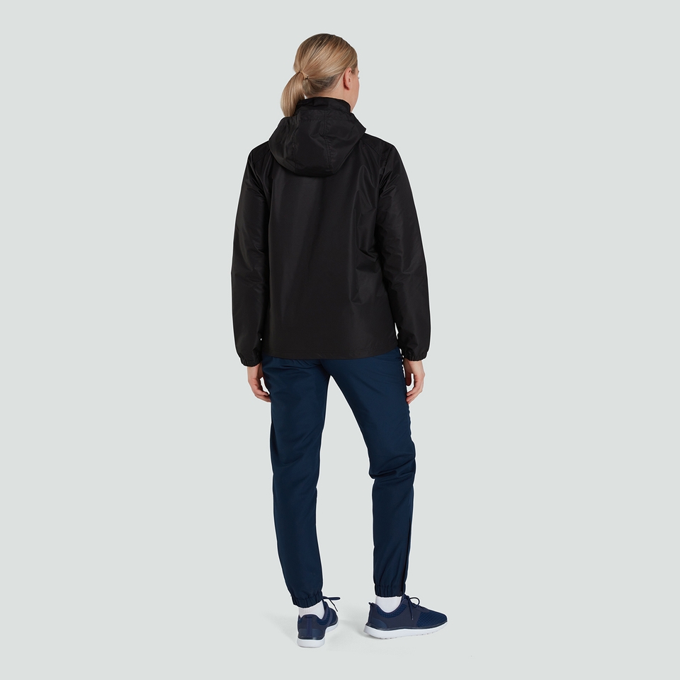 CANTERBURY CLUB VAPOSHIELD FZ RAIN JACKET AF BLACK