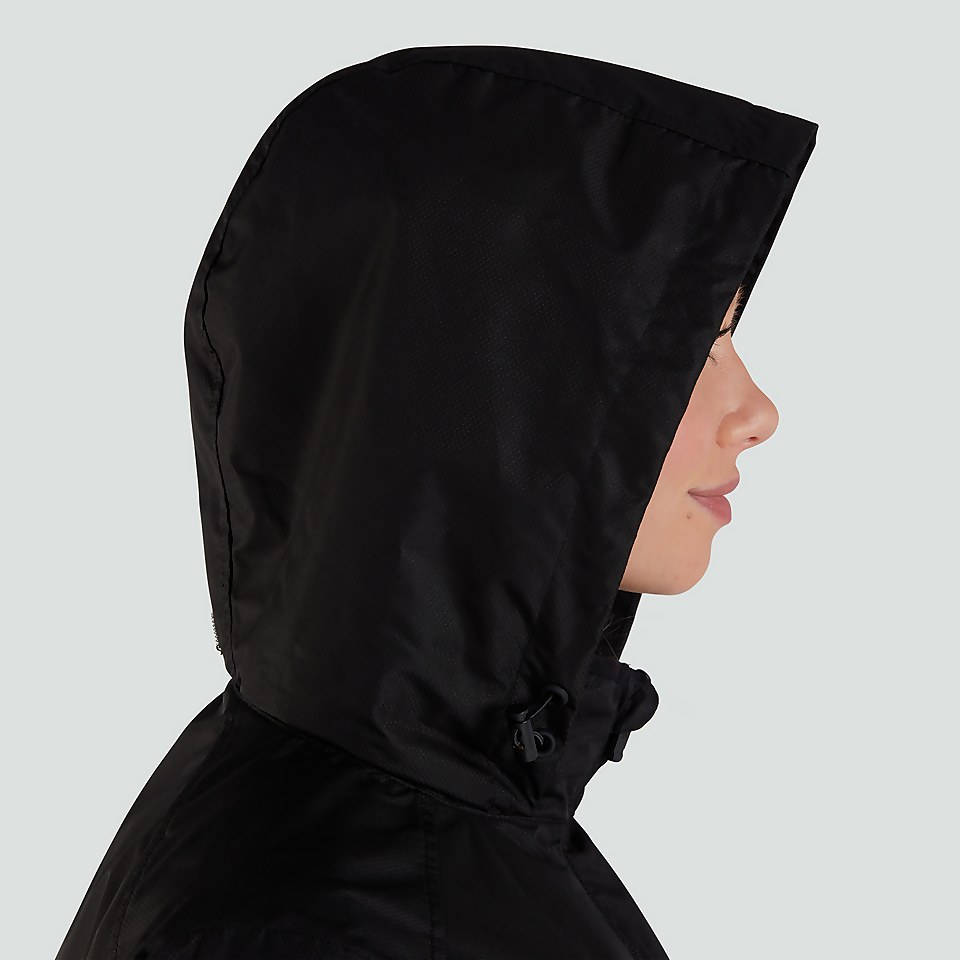 WOMENS CLUB VAPOSHIELD FULL ZIP RAIN JACKET BLACK