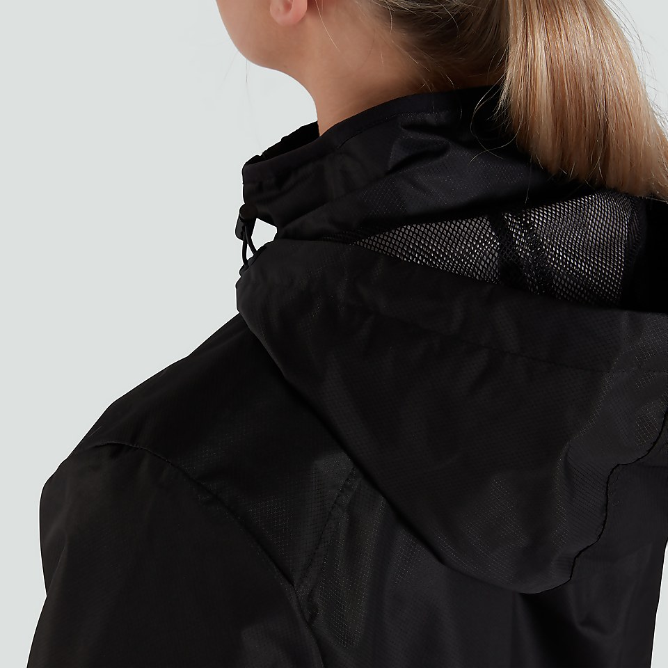 WOMENS CLUB VAPOSHIELD FULL ZIP RAIN JACKET BLACK