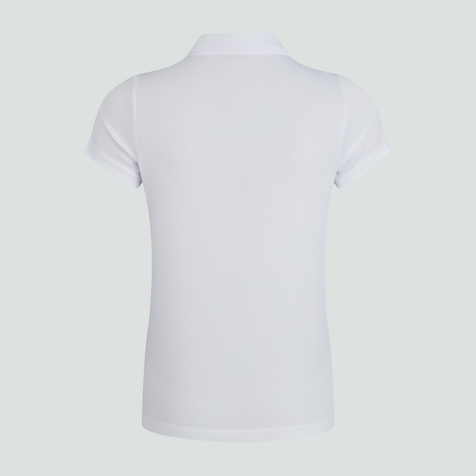 WOMENS CLUB DRY POLO SHIRT WHITE