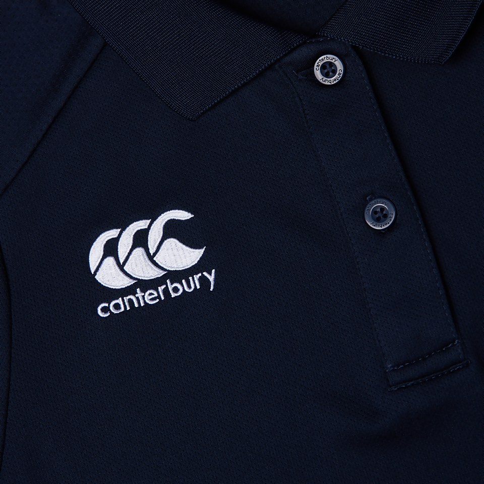 WOMENS CLUB DRY POLO SHIRT NAVY