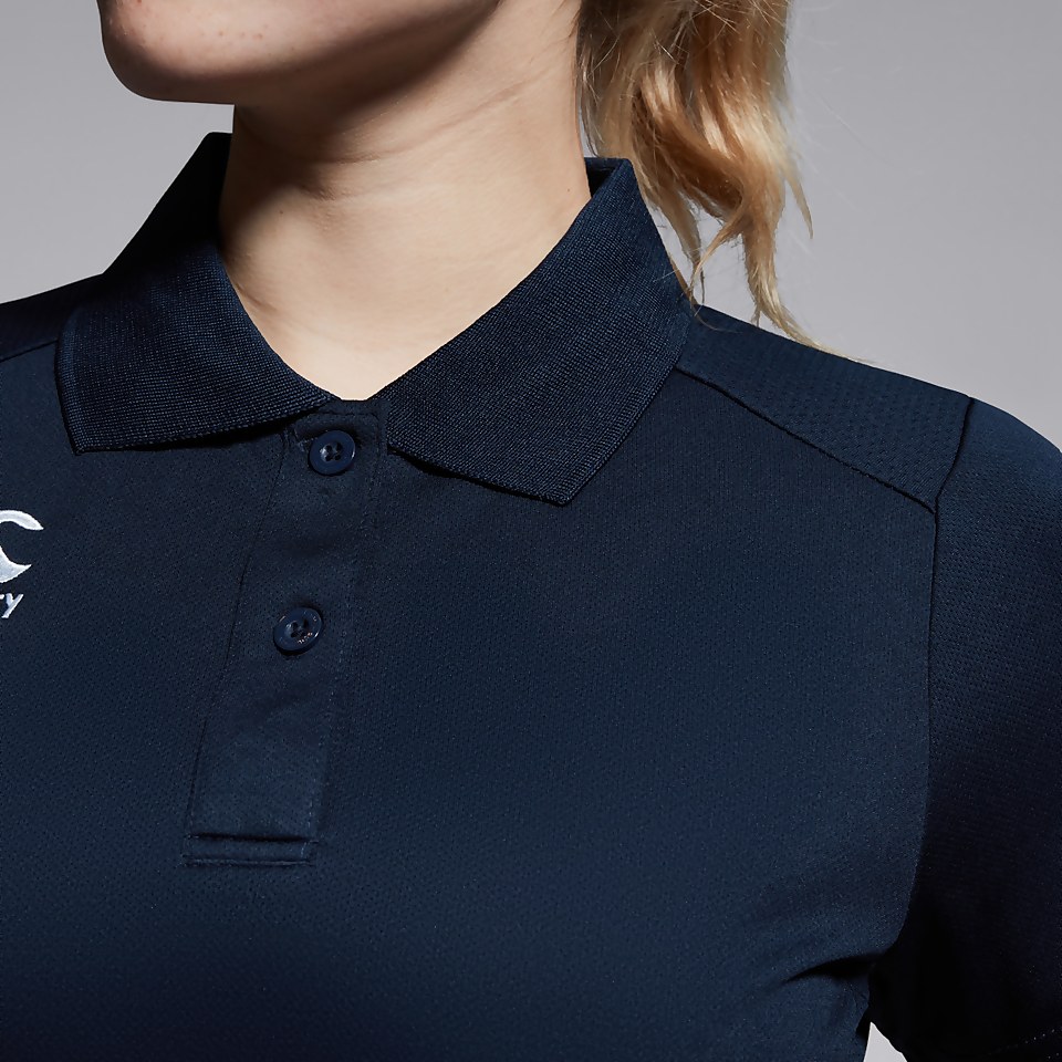WOMENS CLUB DRY POLO SHIRT NAVY