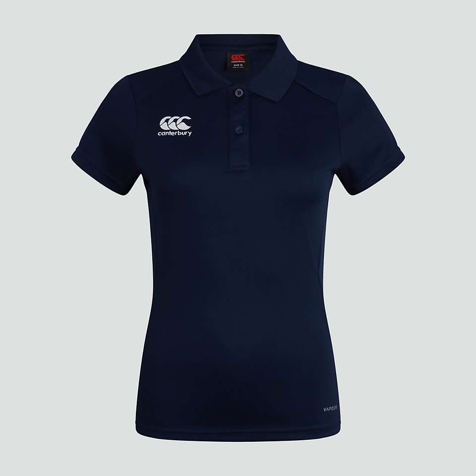 WOMENS CLUB DRY POLO SHIRT NAVY