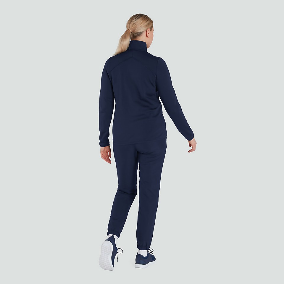 WOMENS CLUB 1/4 ZIP MID LAYER TRAINING TOP NAVY