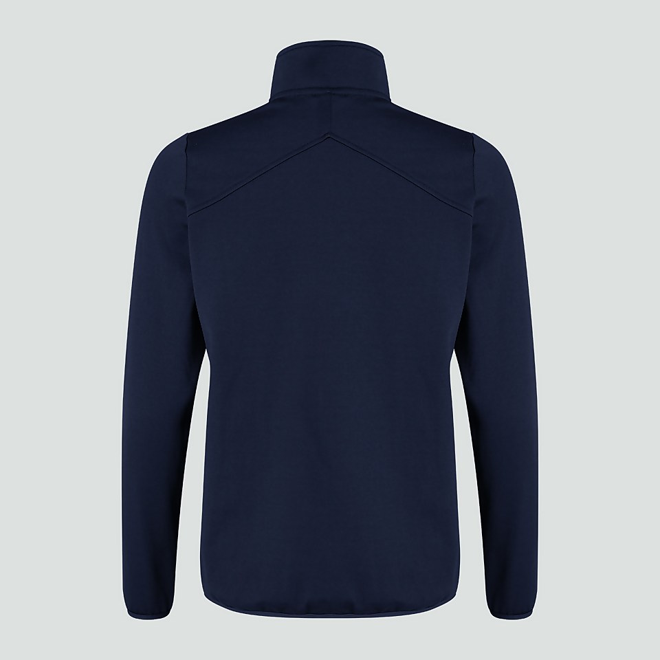 WOMENS CLUB 1/4 ZIP MID LAYER TRAINING TOP NAVY