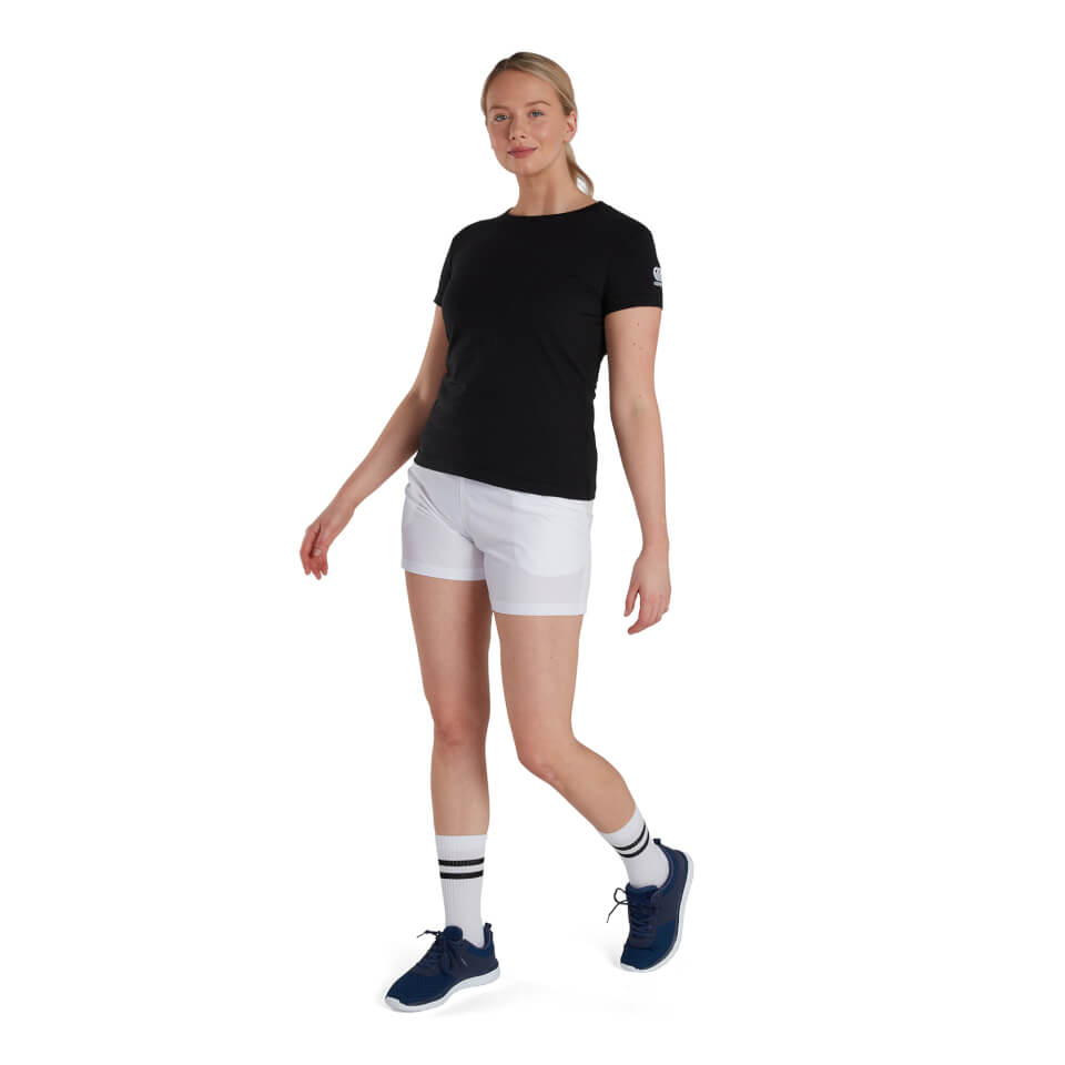 WOMENS CLUB PLAIN TEE BLACK