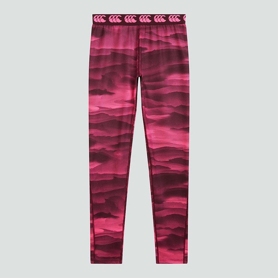 WOMENS VAPODRI PRINTED FULL LENGTH TIGHTS PINK