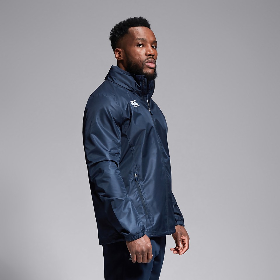 MENS CLUB VAPOSHIELD FULL ZIP RAIN JACKET NAVY