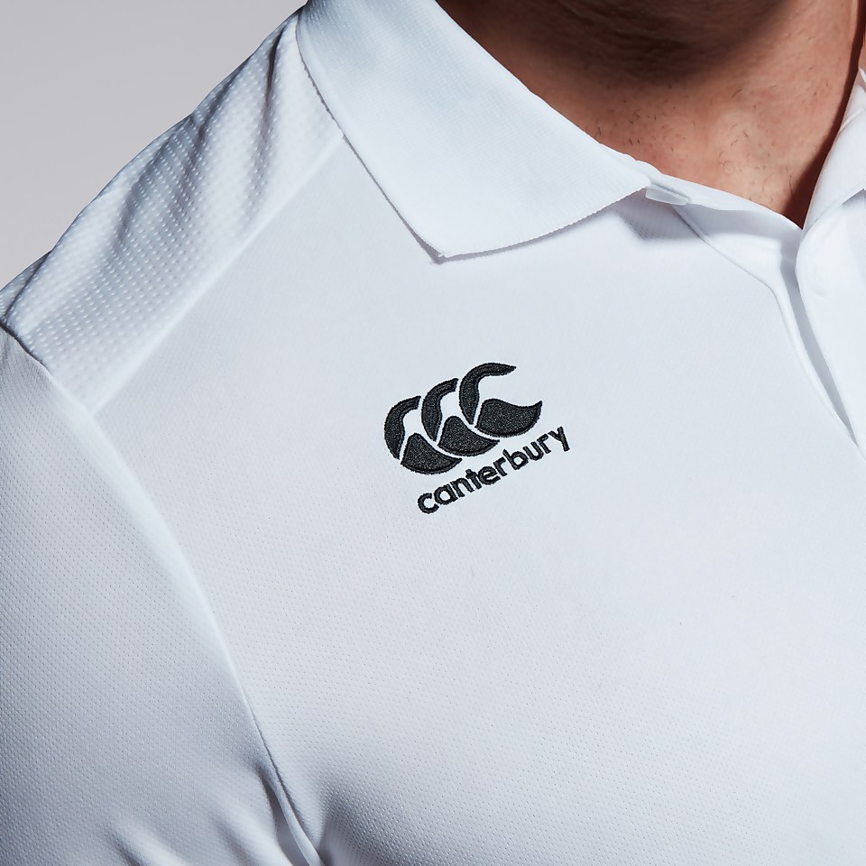 MENS CLUB DRY POLO SHIRT WHITE