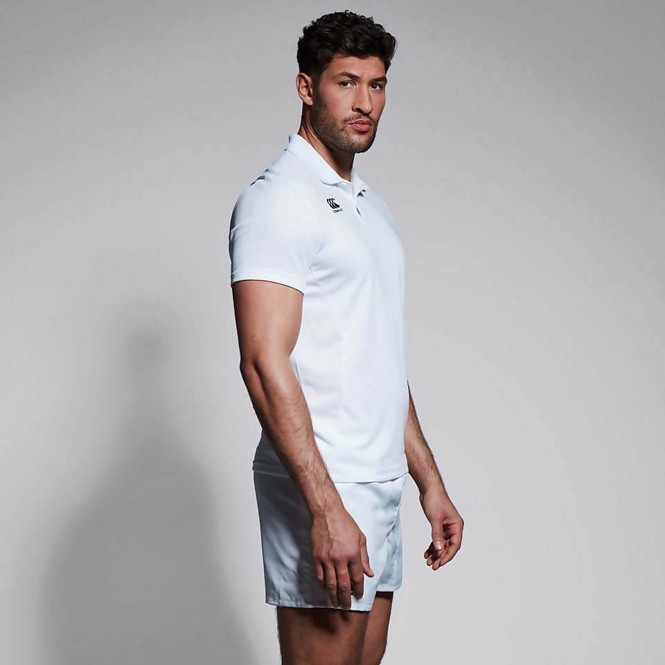 MENS CLUB DRY POLO SHIRT WHITE