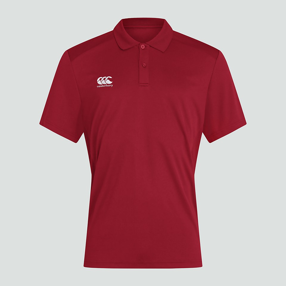 MENS CLUB DRY POLO SHIRT RED