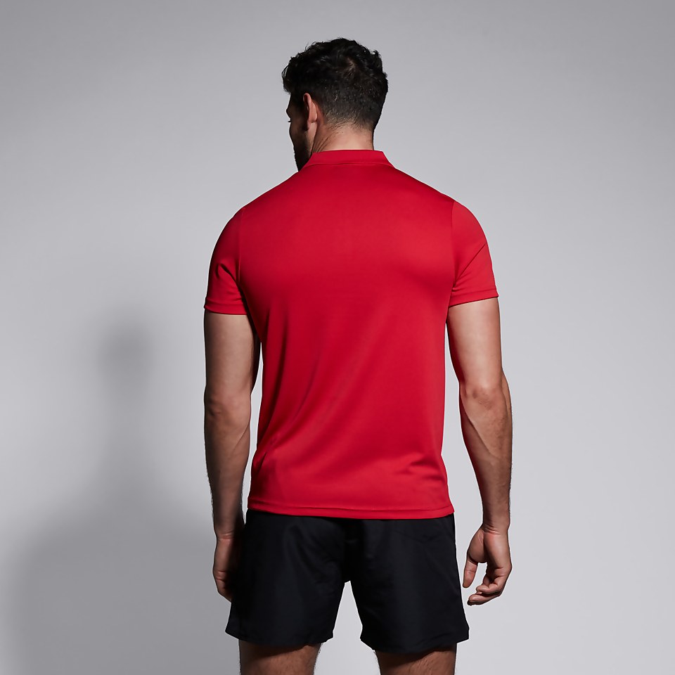 MENS CLUB DRY POLO SHIRT RED