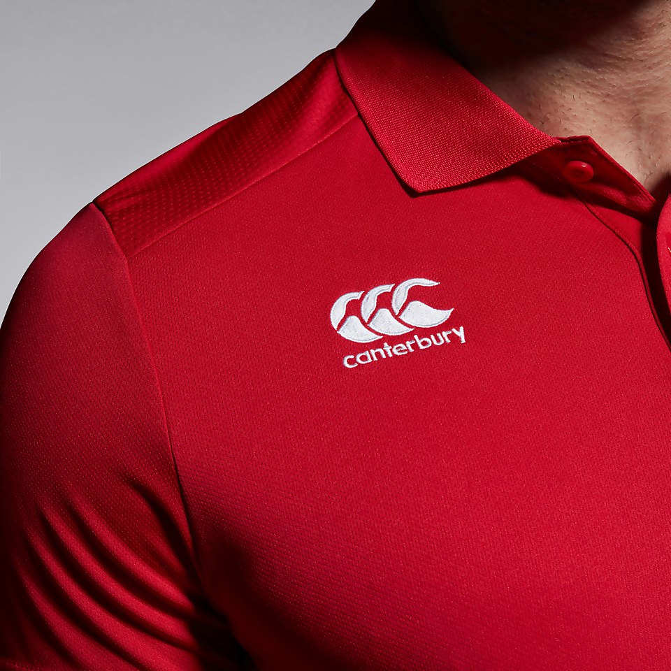 MENS CLUB DRY POLO SHIRT RED