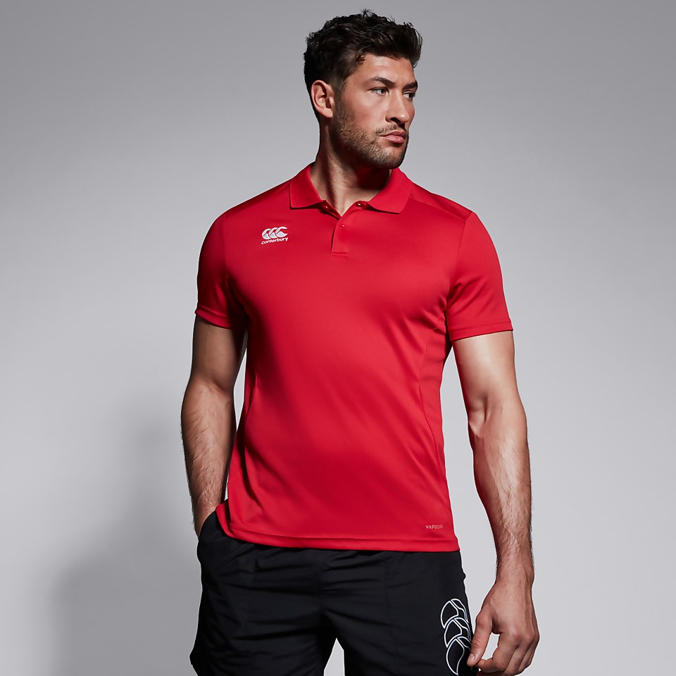 MENS CLUB DRY POLO SHIRT RED