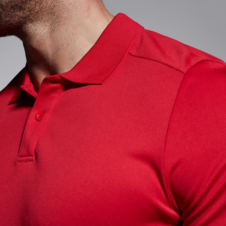 MENS CLUB DRY POLO SHIRT RED