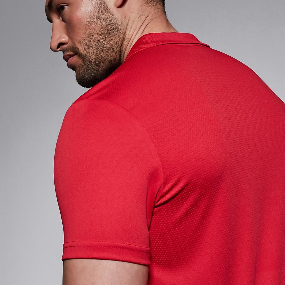 MENS CLUB DRY POLO SHIRT RED