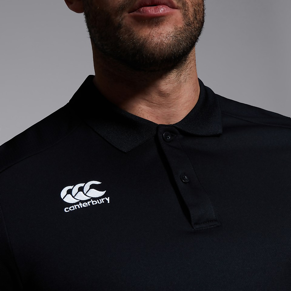 MENS CLUB DRY POLO SHIRT BLACK