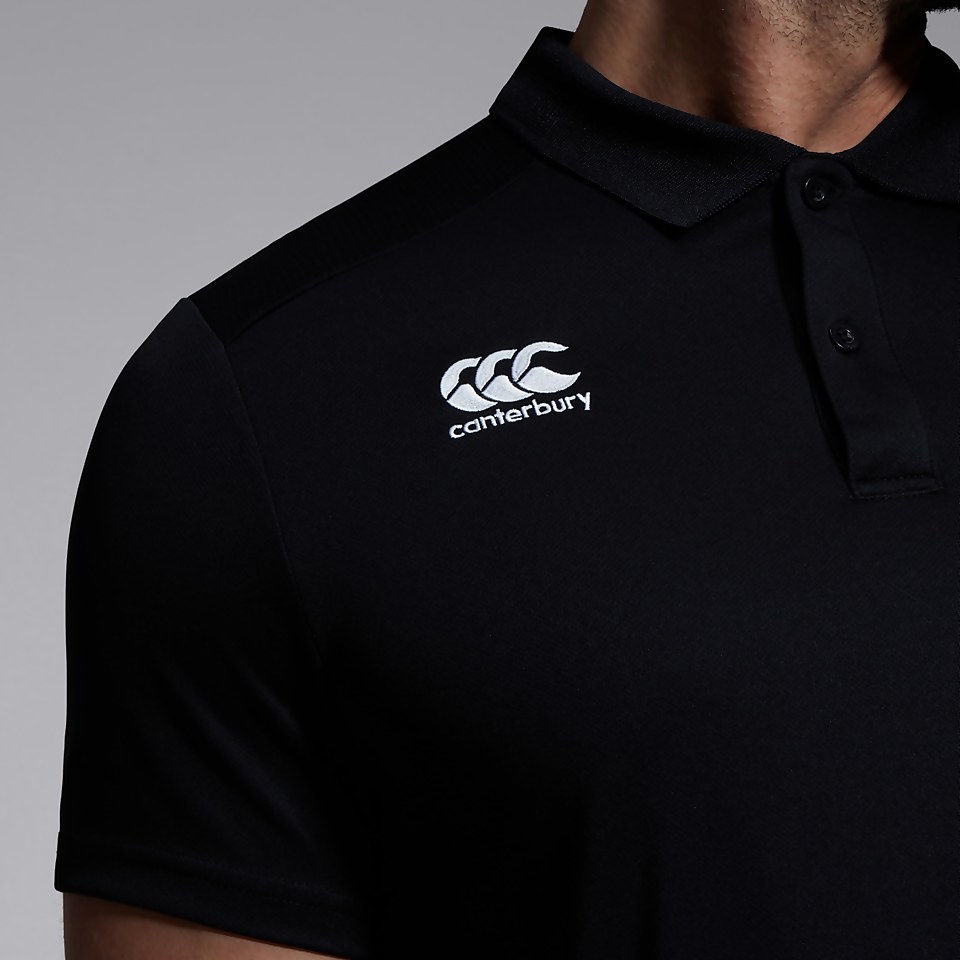 MENS CLUB DRY POLO SHIRT BLACK