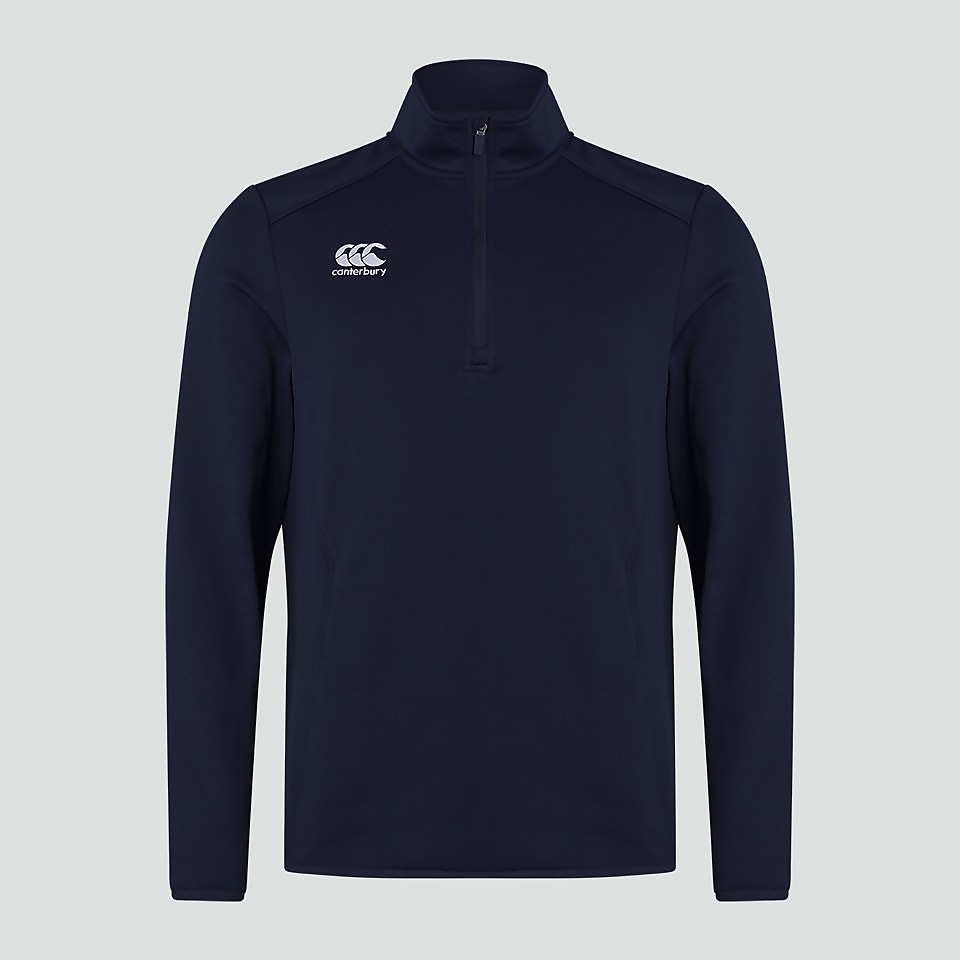 MENS CLUB 1/4 ZIP MID LAYER TRAINING TOP NAVY