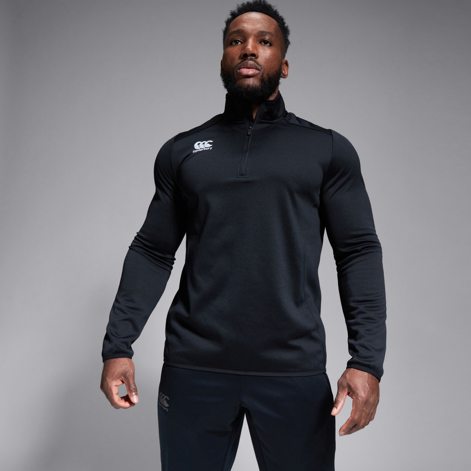 CANTERBURY CLUB QZ MID LAYER TRAINING TOP AM BLACK