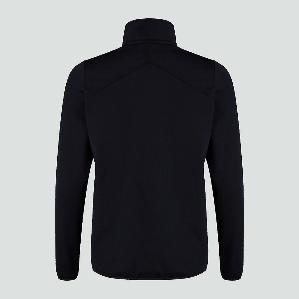 MENS CLUB 1/4 ZIP MID LAYER TRAINING TOP BLACK