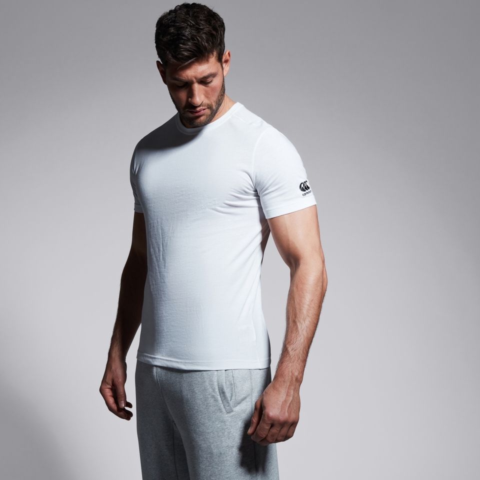 MENS CLUB PLAIN T-SHIRT IN WHITE