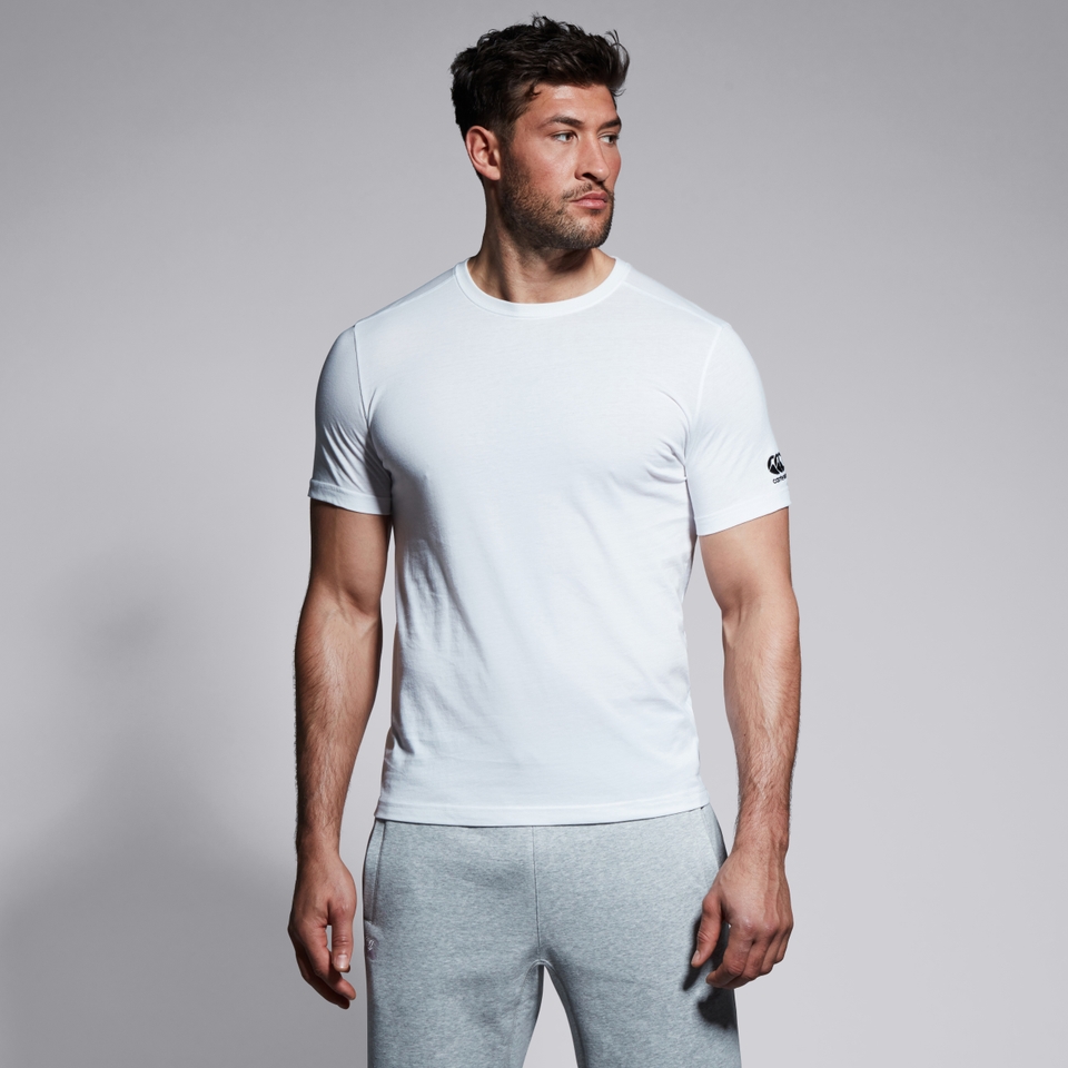 MENS CLUB PLAIN T-SHIRT IN WHITE