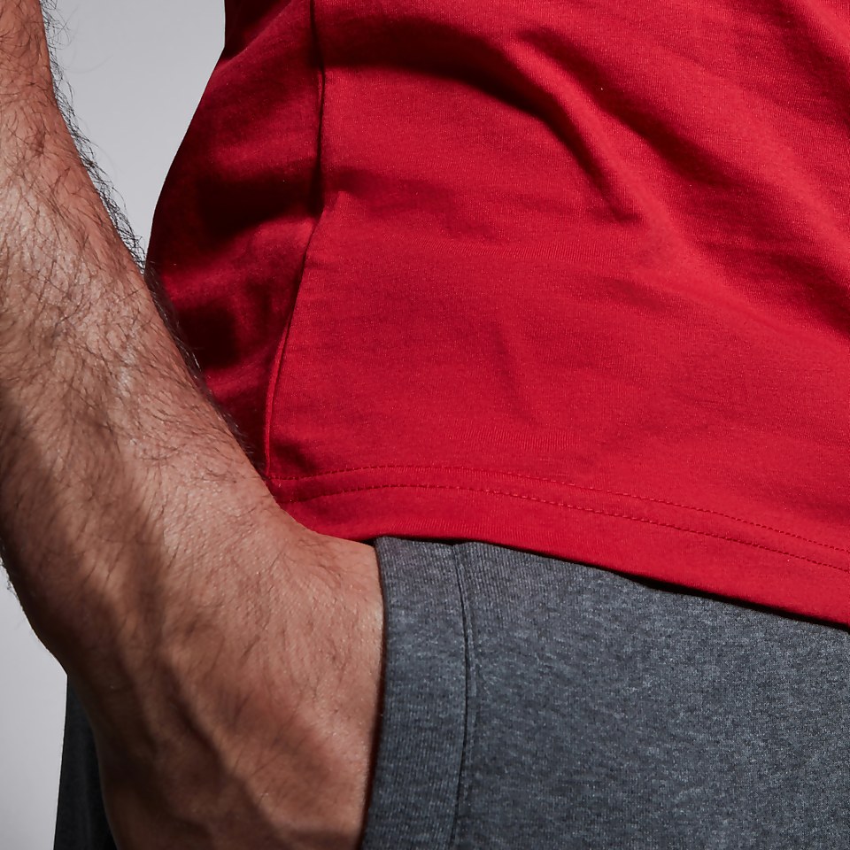 MENS CLUB PLAIN TEE RED