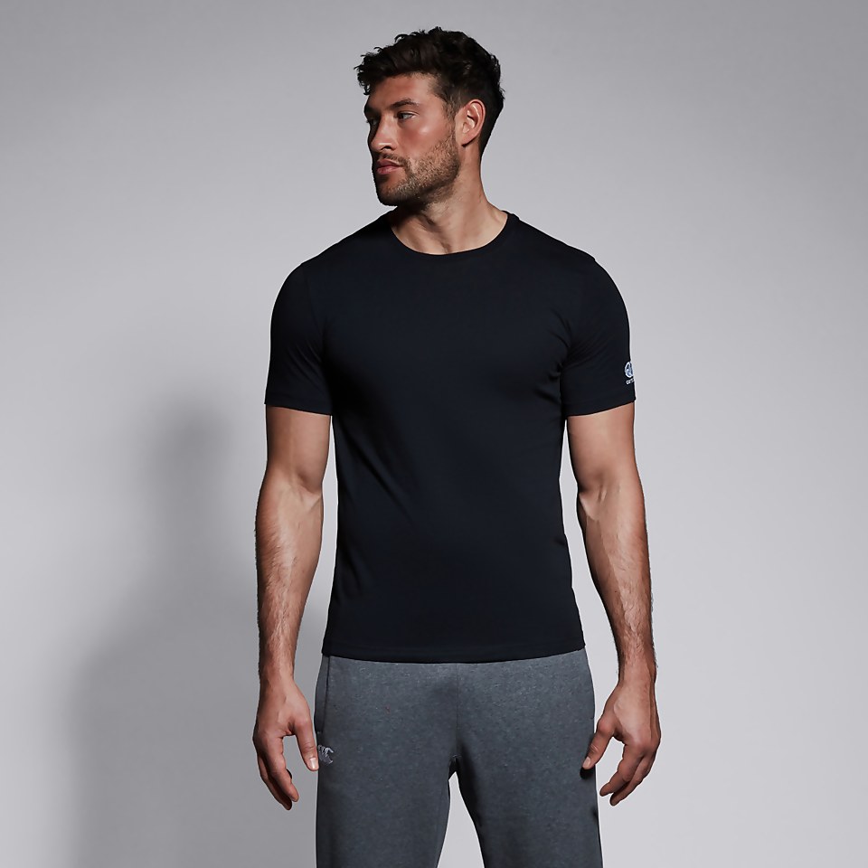 M CLUB PLAIN TEE BLACK | Canterbury AU