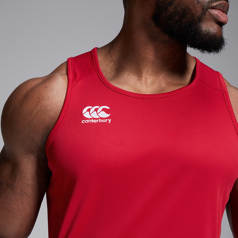 MENS CLUB DRY SINGLET RED