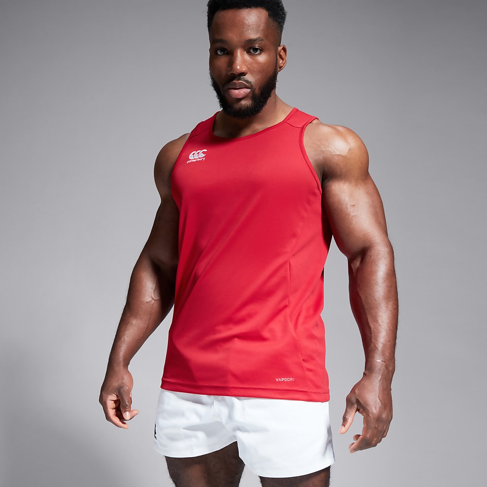 MENS CLUB DRY SINGLET RED