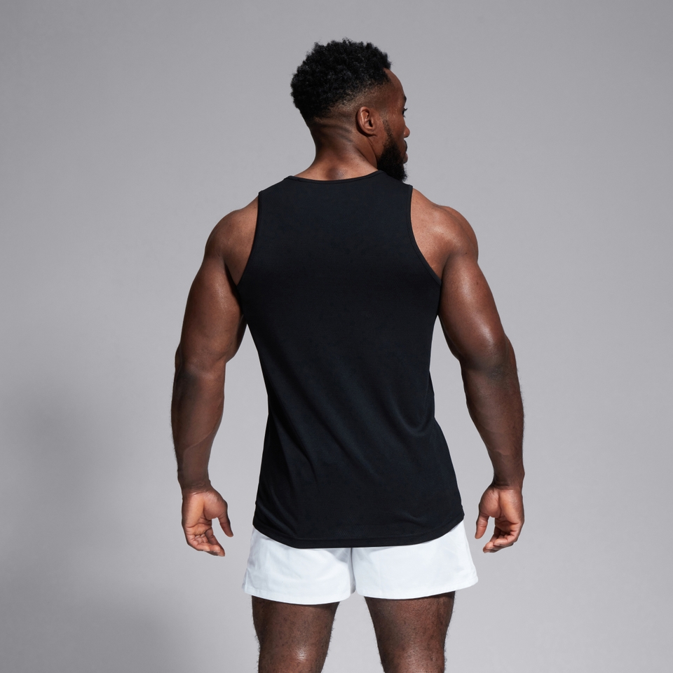 MENS CLUB DRY SINGLET IN BLACK