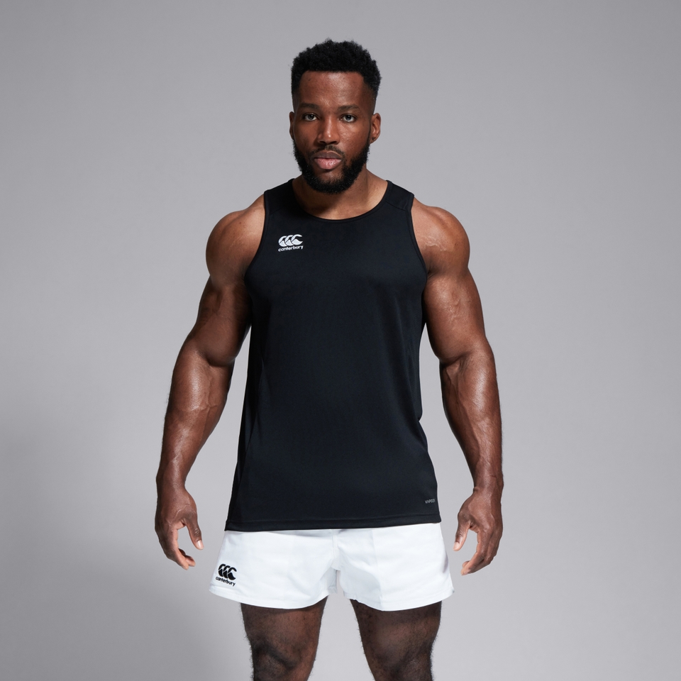MENS CLUB DRY SINGLET IN BLACK