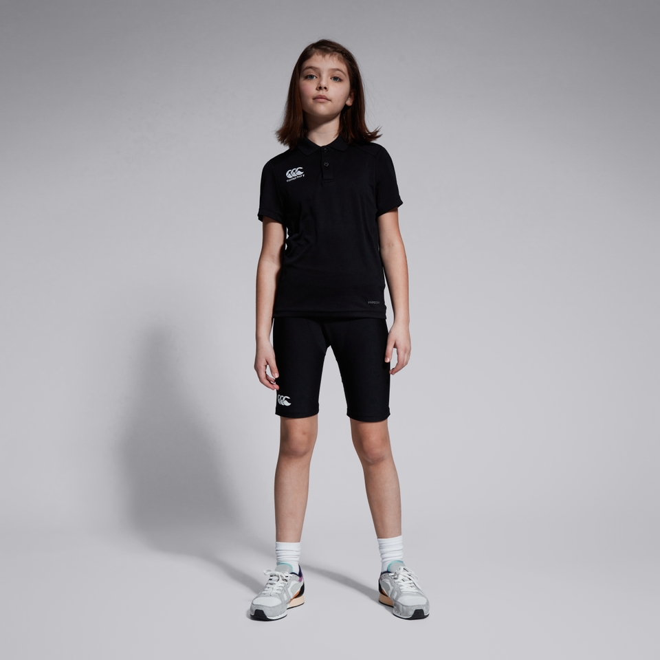 KIDS CLUB DRY POLO SHIRT IN BLACK