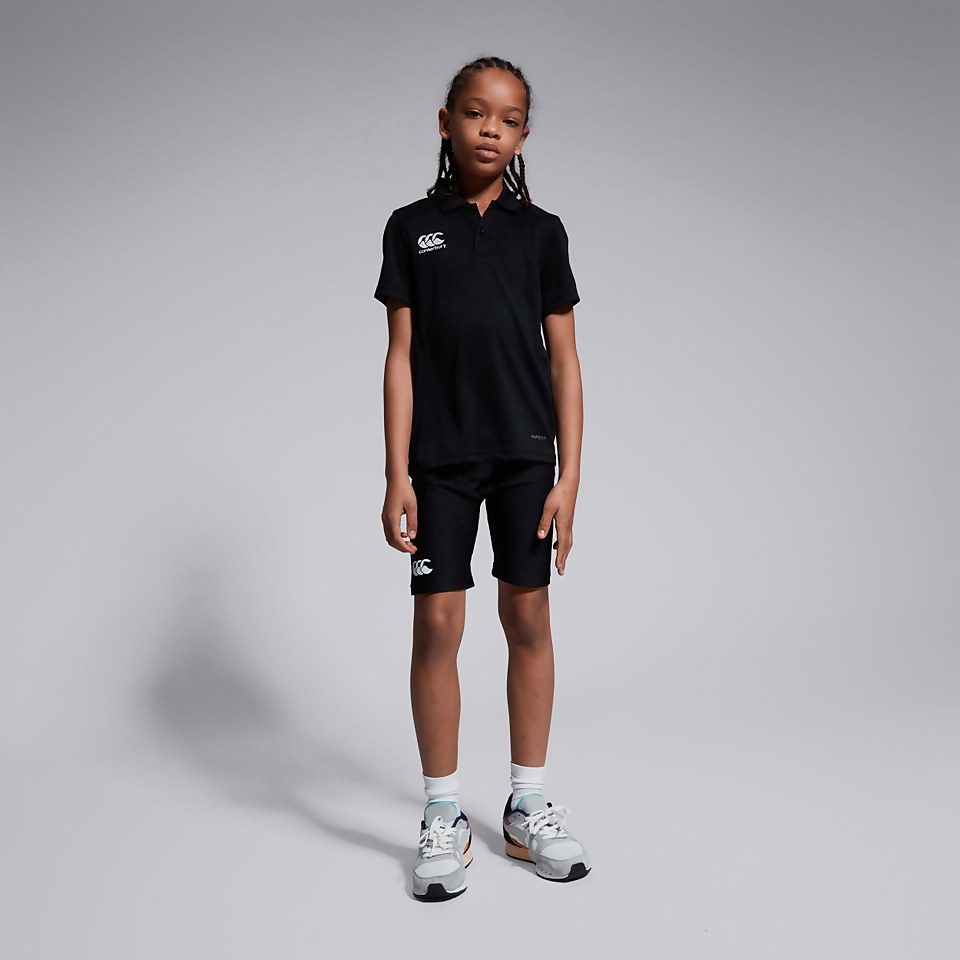 JUNIOR UNISEX CLUB DRY POLO SHIRT BLACK