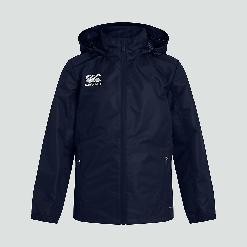 JUNIOR UNISEX CLUB VAPOSHIELD FULL ZIP RAIN JACKET NAVY